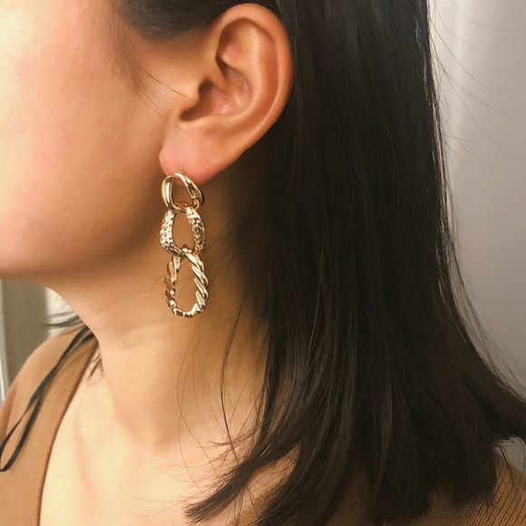 💕Last Pair Multi Knots Style Drop Earrings - Picture 4 of 7